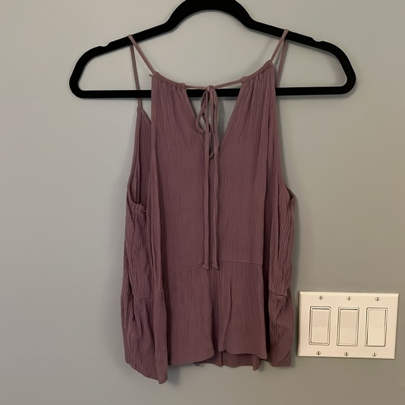 Linen Mauve Tank Top - Picture 2 of 2